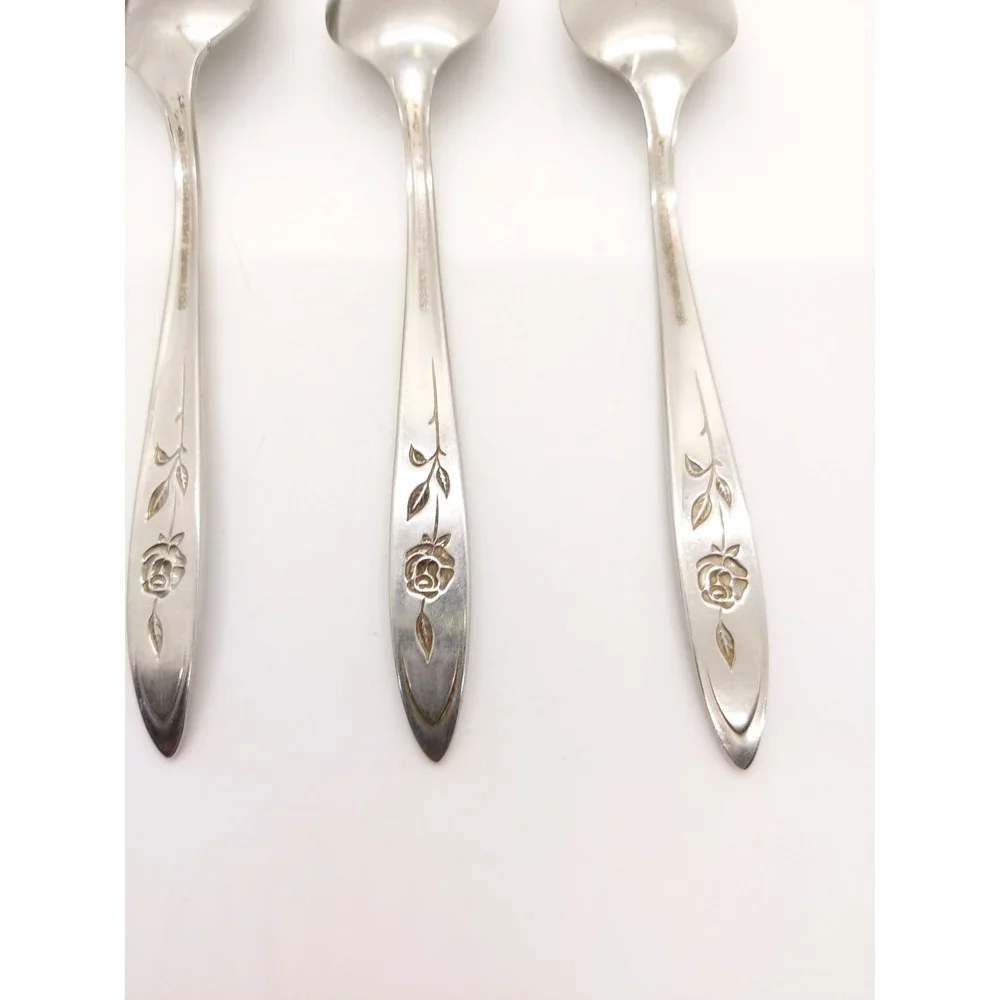 Oneida Community My Rose Teaspoons 6